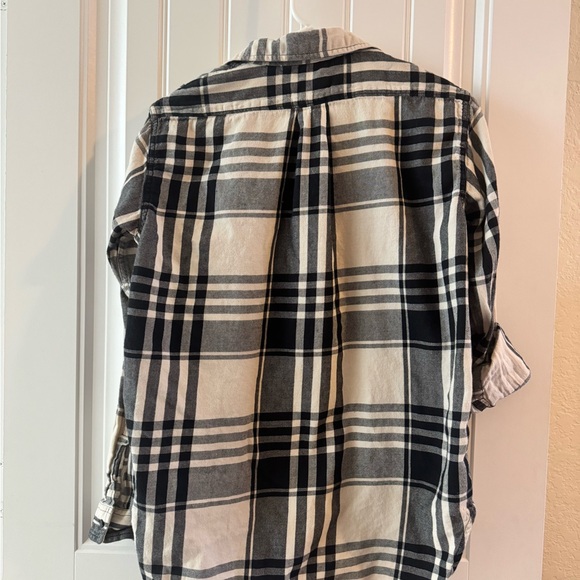 Women’s Denim & Supply by RL Black and White Plaid Shirt - Picture 7 of 8